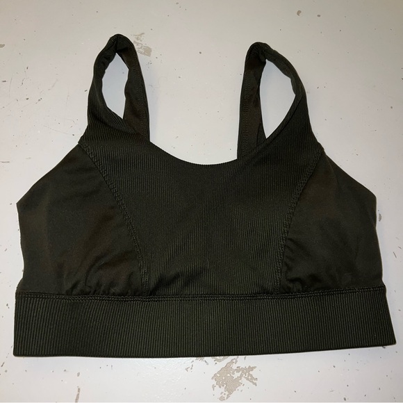 All in motion army green open back athletic bra size small - Picture 7 of 7